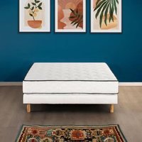 Somier + Colchón 140x190 cm, muelles, 7 zonas, 19 cm