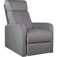 Sillón Relax Masaje Tela Terciopelo Reclinable Calor Lumbar Gridinlux