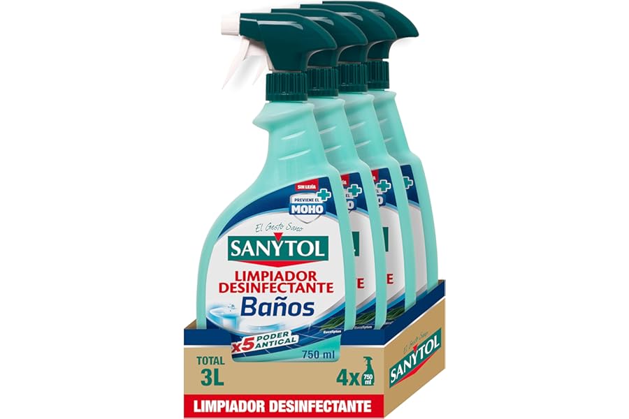 Sanytol Limpiador Desinfectante Antical Baños - Pack de 4 Sanytol Limpiador Desinfectante Antical Baños - Pack de 4