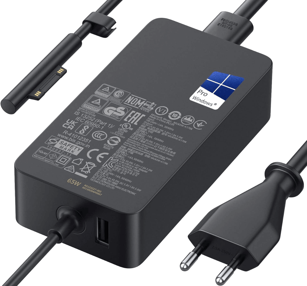 Cargador para Microsoft Surface Pro 65W Magnético