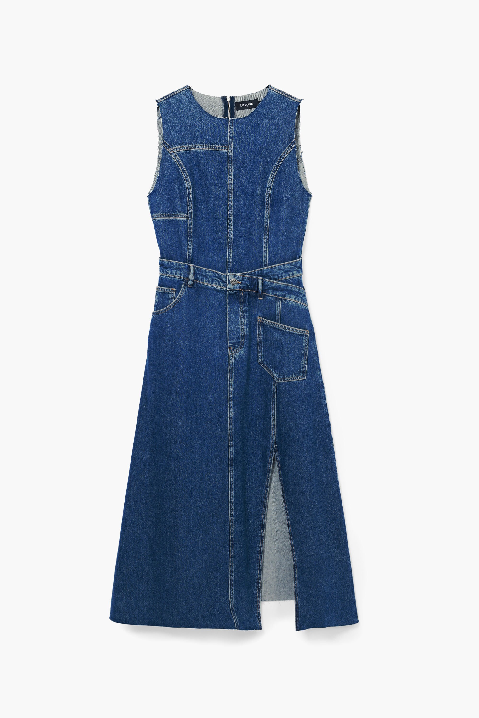 Desigual Vestido Midi Denim Desigual Vestido Midi Denim
