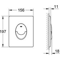 Grohe 38 505 000 Skate Air Placa de Accionamiento Vertical Grohe 38 505 000 Skate Air Placa de Accionamiento Vertical