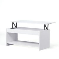 Mesa de Centro Elevable Blanco Mate Mesa de Centro Elevable Blanco Mate