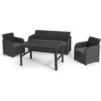 Conjunto de Muebles de Jardín para 5 Personas de Resina Conjunto de Muebles de Jardín para 5 Personas de Resina