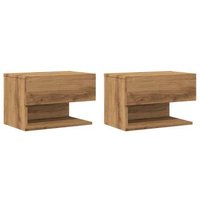 Mesita de Noche de Pared Roble Artisian Mesita de Noche de Pared Roble Artisian