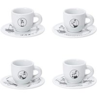 Bialetti Carousel Juego de 4 Tazas de Café Espresso Porcelana 50 ml Bialetti Carousel Juego de 4 Tazas de Café Espresso Porcelana 50 ml
