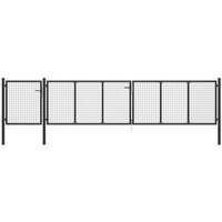 Puerta de Jardín de Acero Vidaxl 500x100 cm Puerta de Jardín de Acero Vidaxl 500x100 cm