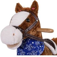 Caballo Marrón En Columpios Caballo Marrón En Columpios