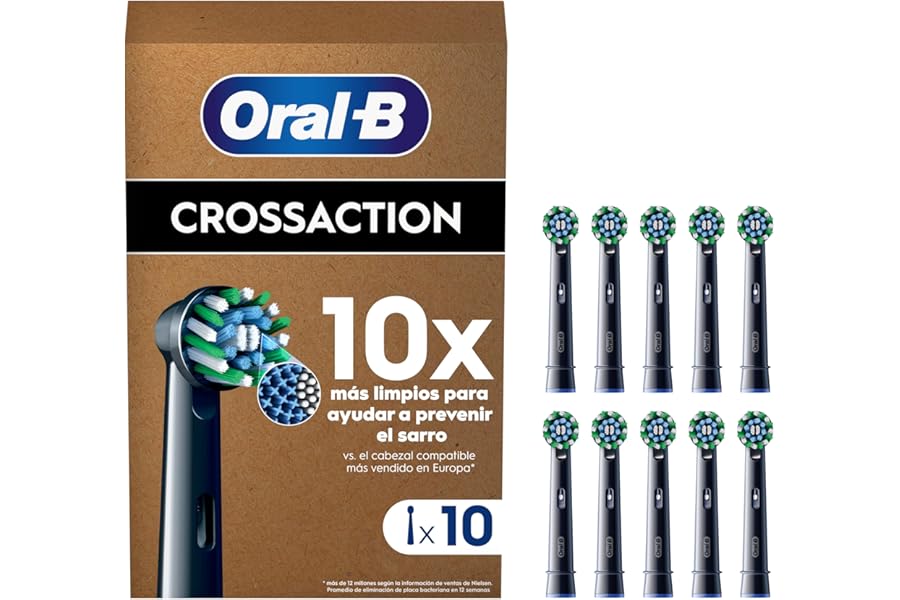 Oral-B Pro CrossAction Cabezales de Recambio para Cepillo de Dientes Eléctrico (Pack de 10) Oral-B Pro CrossAction Cabezales de Recambio para Cepillo de Dientes Eléctrico (Pack de 10)