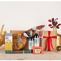 Cesta Gourmet Ibérico con Vino Rioja y Queso de Oveja Cesta Gourmet Ibérico con Vino Rioja y Queso de Oveja