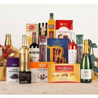 Cesta Gourmet Navideña con Cava, Whisky, Vinos y Embutidos Ibéricos Cesta Gourmet Navideña con Cava, Whisky, Vinos y Embutidos Ibéricos