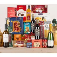 Cesta Navideña Gourmet con Cava, Whisky, Vino y Ibéricos