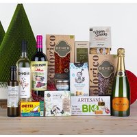 Cesta Ecológico Gourmet Con Vinos, Cava, Ibéricos Y Productos Artesanales Bio