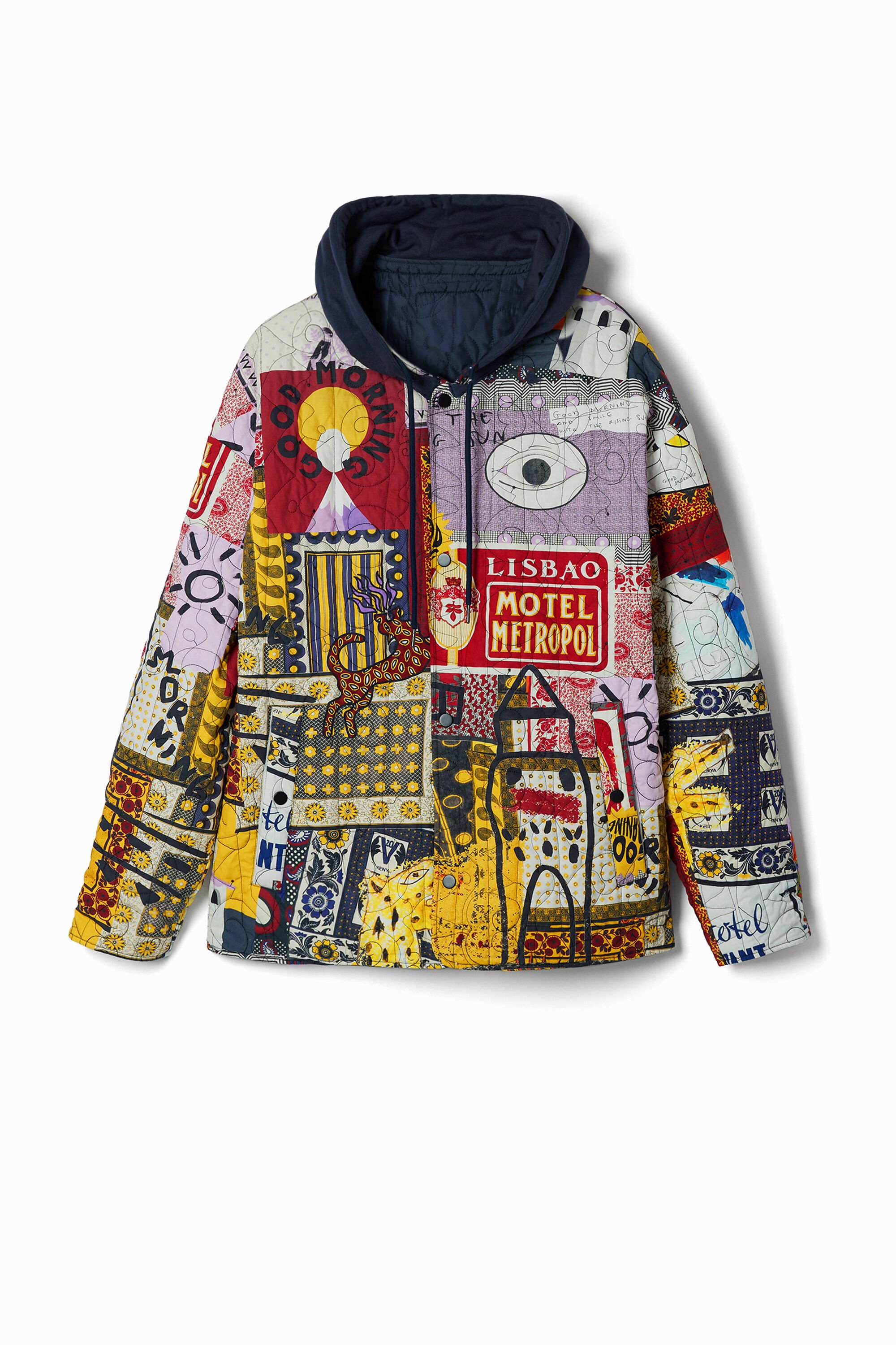 Chaqueta Desigual Patchwork Reversible Hombre Chaqueta Desigual Patchwork Reversible Hombre