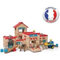 Jeujura Set de Construcción 300 Piezas: Castillo de Madera