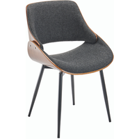 Silla Mannix con Asiento de Tela Gris