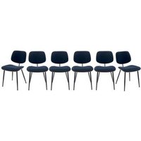 Lote de 6 Sillas de Terciopelo Olympia