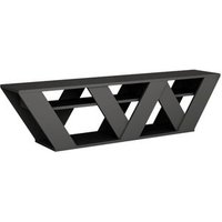 Mueble de TV con 2 estantes, 158 cm