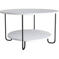 Mesa de centro con 2 bandejas y patas de metal