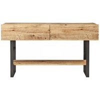 Consola Con 2 Puertas Abatibles Y 1 Estante En Decoración De Pino Atlántico - L138,8 Cm