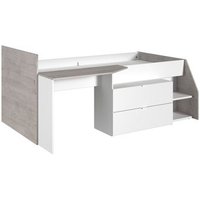 Cama con escritorio y 2 cajones 90x200 cm