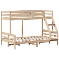 Litera de Madera Maciza de Pino Vidaxl 90x200/120x200 cm