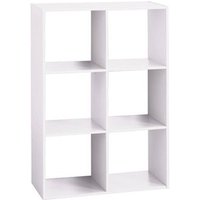 Estante de Madera con 6 Compartimentos