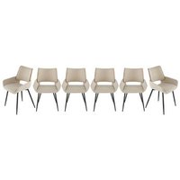 Silla de Tela Beige H81 Cm - Hortense