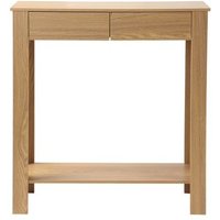 Consola de madera con 2 cajones