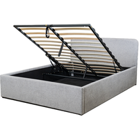 Cama Canapé 140x190 cm con cabecero cubierto de tela Livy