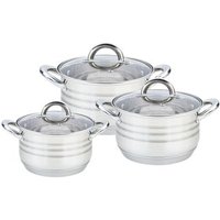 Batería de Cocina de Acero Inoxidable MR-3513-6L, 6 Piezas Batería de Cocina de Acero Inoxidable MR-3513-6L, 6 Piezas
