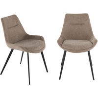 Conjunto de 2 Sillas de Tela Topo