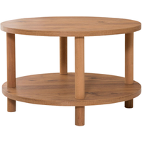 Mesa de Centro Redonda 2 Niveles D70 Cm Roby