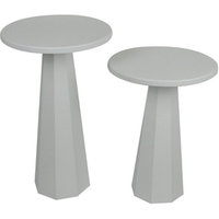 Lote De 2 Mesas De Centro Redondas H47 / H57 Cm - Lilyum