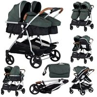 Carrito de bebé gemelar Smart Chipolino Basil