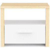 Cama con 1 cajón y 1 nicho decorativo