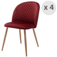 Lola Silla de Terciopelo (Pack de 4)