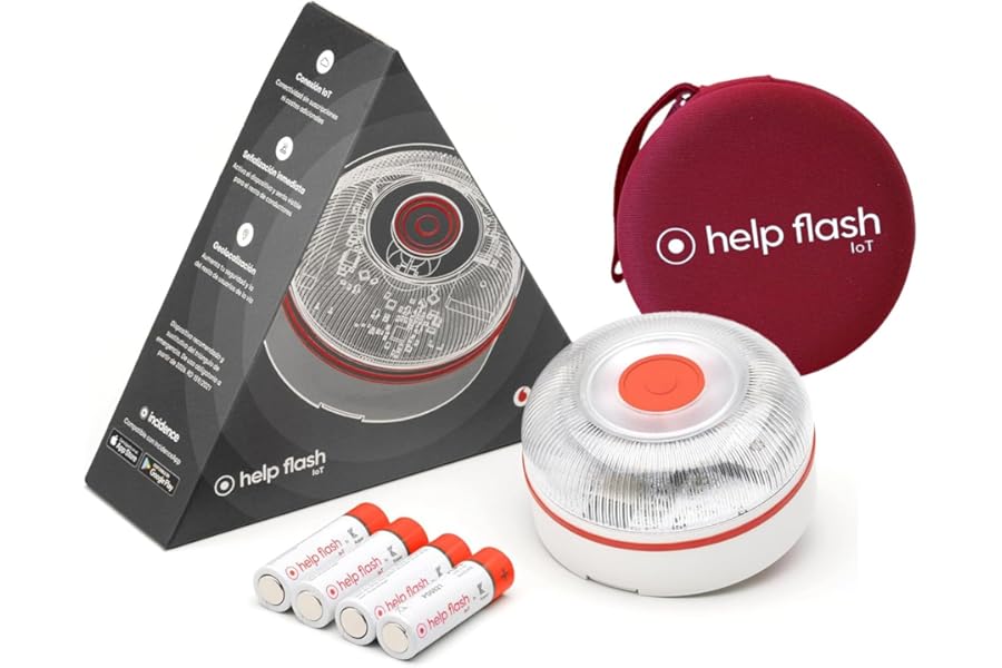 Help Flash IoT Luz de Emergencia V16 con Geolocalización