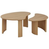 Juego de 2 Mesas de Centro Théa con Acabado en Madera