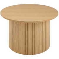 Juego de 2 Mesas de Centro Redondas Travertino - Maia