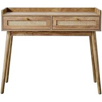 Consola de 2 Cajones con Patas de Madera L100 Cm - Palmo