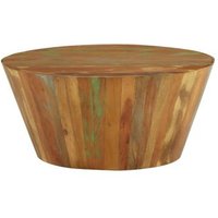 Mesa de Centro de Madera Maciza Reciclada Ø65x31 cm