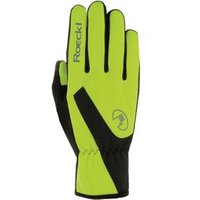 Guantes Roeckl Roth a prueba de viento neón amarillo