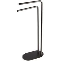 Lámpara de Pie de Diseño con Doble Toallero