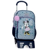 Mochila Escolar Minnie 40cm Con Carro