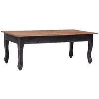 Mesa De Centro De Madera Maciza De Caoba 120x60x45 Cm