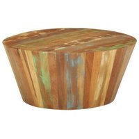Mesa de Centro de Madera Maciza Reciclada Ø65x31 cm VidaXL