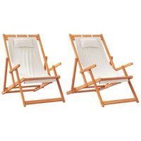 Sillas de Playa Plegables 2 Unidades