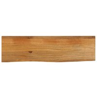 Tablero de Mesa Borde Natural Madera Maciza Mango 100x30x3,8 Cm