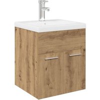Mueble para lavabo con lavabo integrado Vidaxl